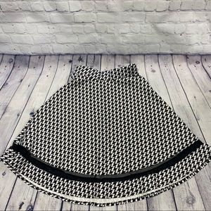 Houndstooth A-line skirt